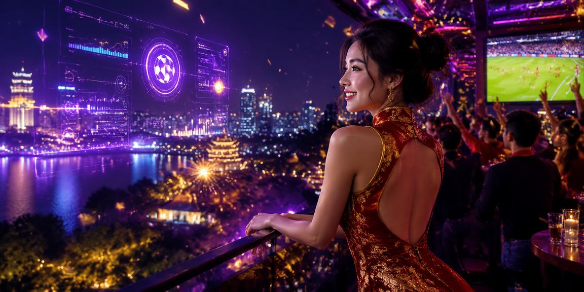 Cảnh phố đêm Hà Nội rực rỡ ánh đèn neon liên quan đến cá cược trực tuyến